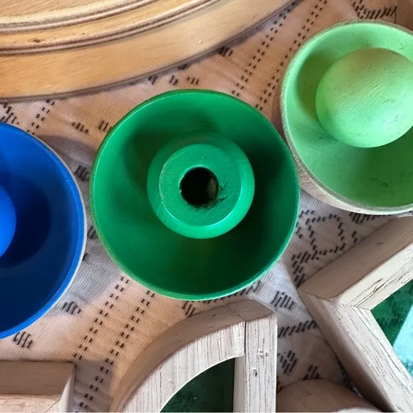 Fun Rainbow Wooden Toy Play Lot 🌈 - Picture 7 of 13